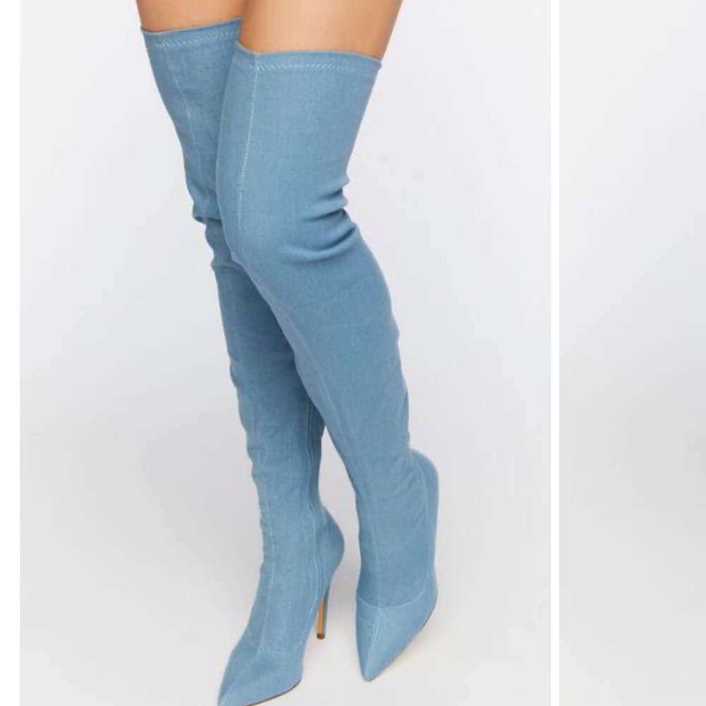 So Me denim over the knee boots